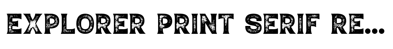 Explorer Print Serif Regular